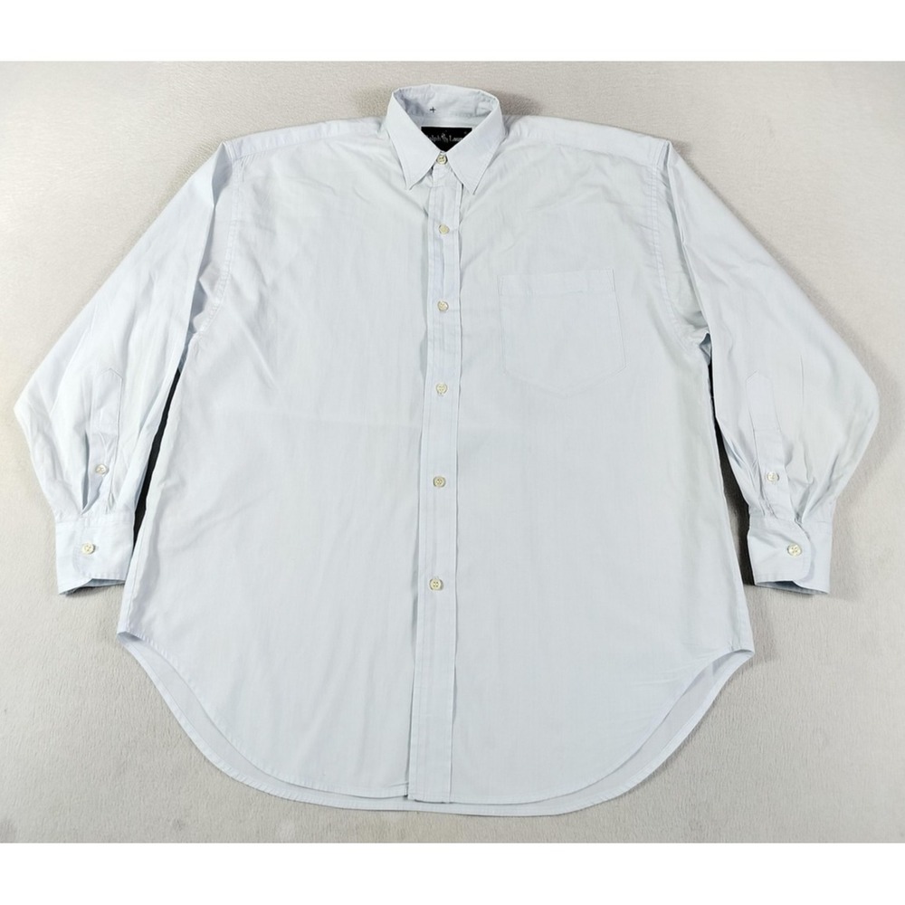 Ralph Lauren Shirt Womens 4 Blue Button Down Long Sleeve Cotton Dressy Pony Logo